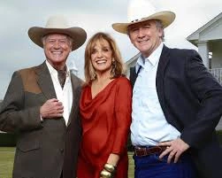Larry Hagman, Linda Gray and Patrick Duffy Dallas