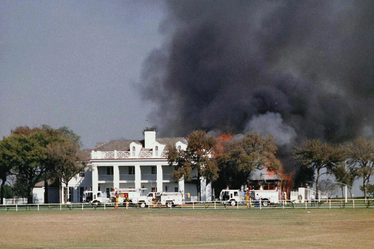 Fire destroys Box Ranch 1987