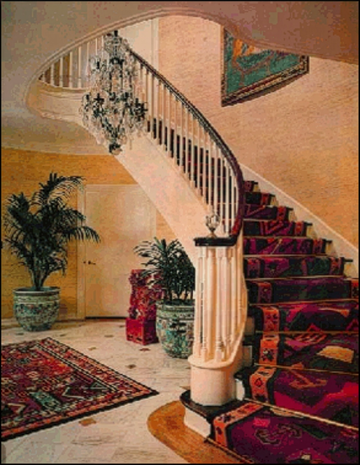 The Southfork stairs