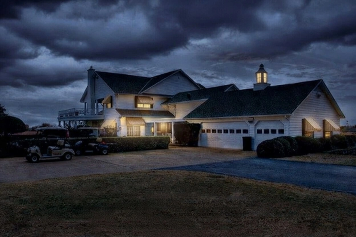 Southfork Ranch at night